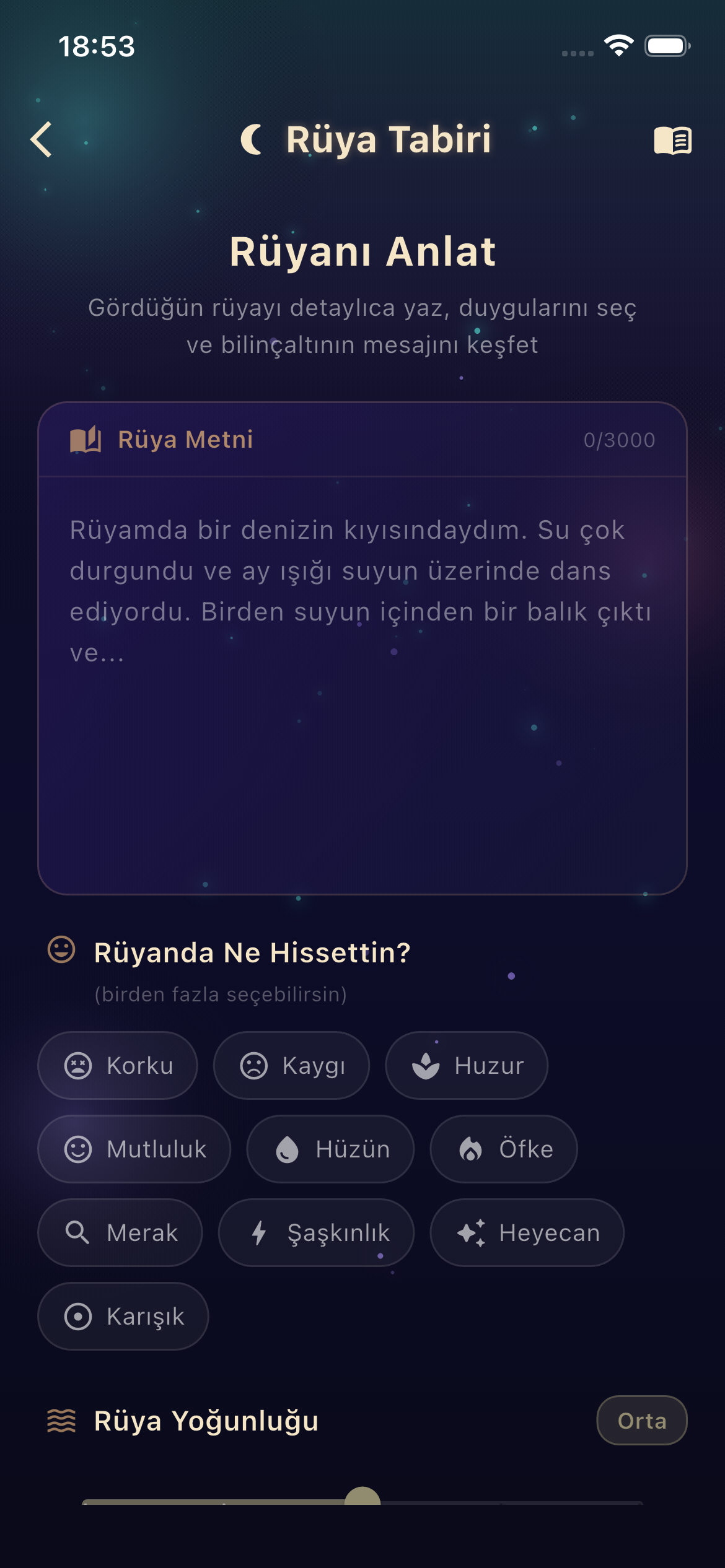 MIADA rüya tabiri ekranı